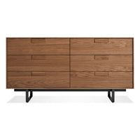 Series 11 6 Drawer Dresser in Walnut - Angle 1