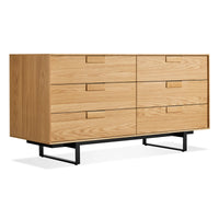 Series 11 6 Drawer Dresser en White Oak - ángulo 2