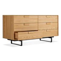 Series 11 6 Drawer Dresser en White Oak - ángulo 3