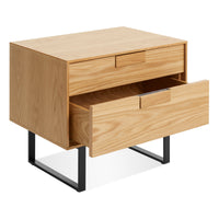 Series 11 Nightstand in White Oak - Angle 7