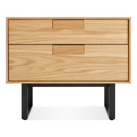 Series 11 Nightstand in White Oak - Angle 1
