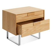 Series 11 Nightstand in White Oak - Angle 7
