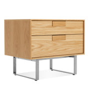 Series 11 Nightstand in White Oak - Angle 4