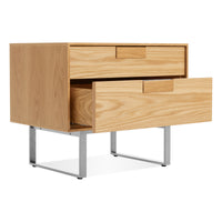 Series 11 Nightstand in White Oak - Angle 6