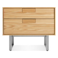 Series 11 Nightstand in White Oak - Angle 1