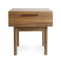 Shale Nightstand in Walnut - Angle 1