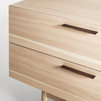 Shale 2 Drawer / 2 Door Console in Hickory - Angle 11