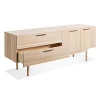 Shale 2 Drawer / 2 Door Console in Hickory - Angle 6