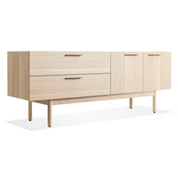 Shale 2 Drawer / 2 Door Console in Hickory - Angle 3