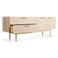 Shale 2 Drawer / 2 Door Console in Hickory - Angle 5