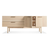 Shale 2 Drawer / 2 Door Console in Hickory - Angle 2