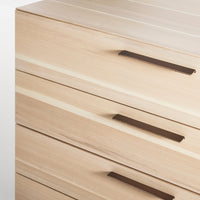 Shale 4 Drawer / 1 Door Credenza en Hickory - ángulo 12