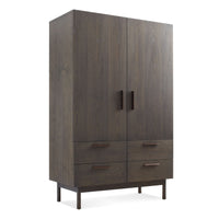 Shale Bar Cabinet in Smoke - Angle 4