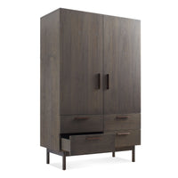 Shale Bar Cabinet in Smoke - Angle 5