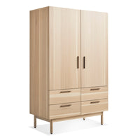Shale Wardrobe in Hickory - Angle 4