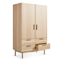 Shale Wardrobe in Hickory - Angle 5