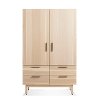 Shale Wardrobe in Hickory - Angle 1