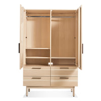 Shale Wardrobe in Hickory - Angle 2
