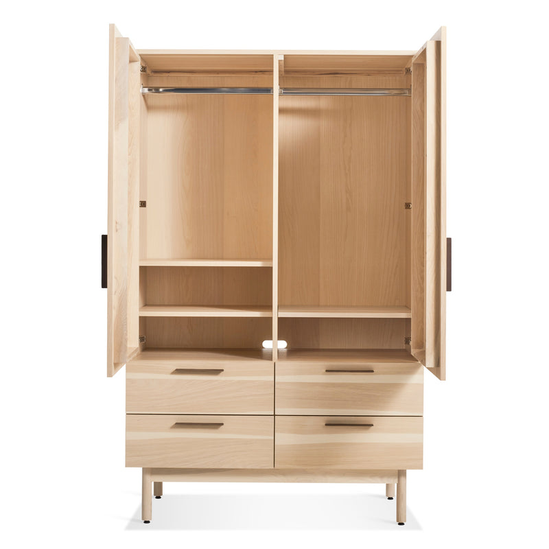 Shale Wardrobe en Hickory