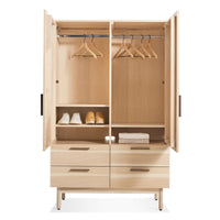 Shale Wardrobe in Hickory - Angle 3