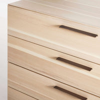 Shale 4 Drawer / 2 Door Credenza in Hickory - Angle 9