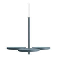 Shine On Large Pendant Light in Marine Blue - Angle 4