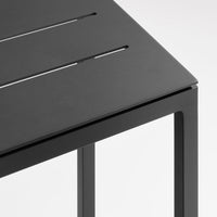 Skiff Outdoor Side Table in Carbon - Angle 6