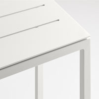 Skiff Outdoor Side Table in White - Angle 6