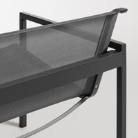 Skiff Outdoor Lounge Chair in Carbon - Angle 6