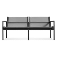 Skiff Outdoor 2 Seat Sofa in Carbon - Angle 1