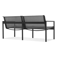 Skiff Outdoor 2 Seat Sofa in Carbon - Angle 4