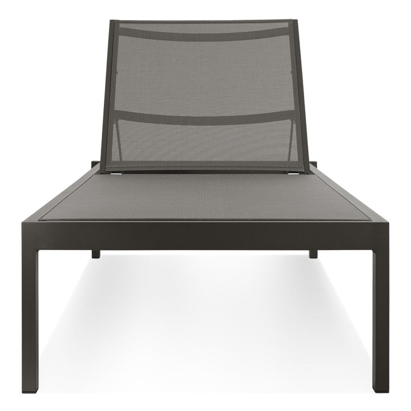 Skiff Outdoor Sun Lounger in Carbon