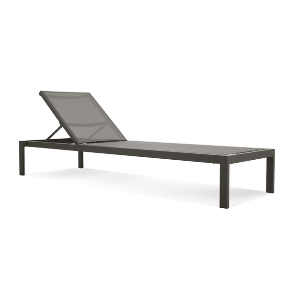 Skiff Outdoor Sun Lounger in Carbon - Angle 1