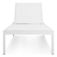 Skiff Outdoor Sun Lounger in White - Angle 3