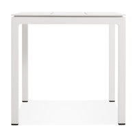 Skiff Outdoor Low Side Table in White - Angle 1