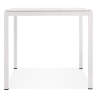 Skiff Outdoor Tall Side Table in White - Angle 3