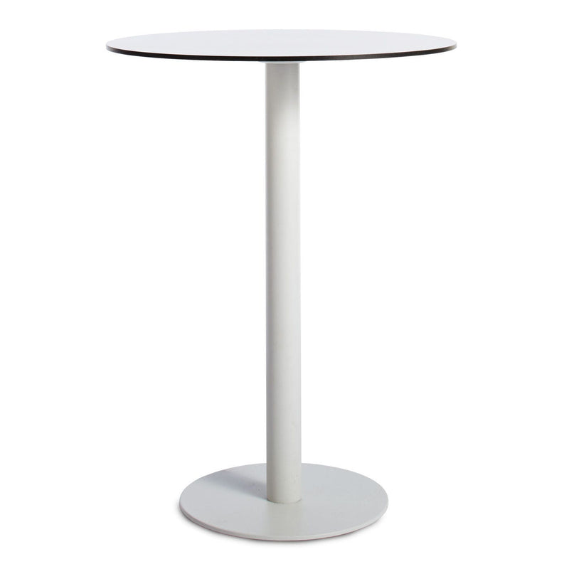 Skiff 30" Outdoor Bar Height Table in White