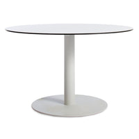 Skiff 47&quot; Large Outdoor Café Table in White - Angle 1