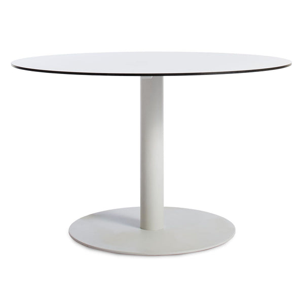 Skiff 47&quot; Large Outdoor Café Table in White - Angle 1