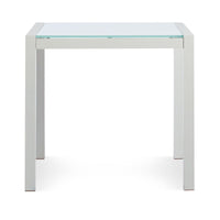 Skiff 32&quot; Square Outdoor Table en White - ángulo 1