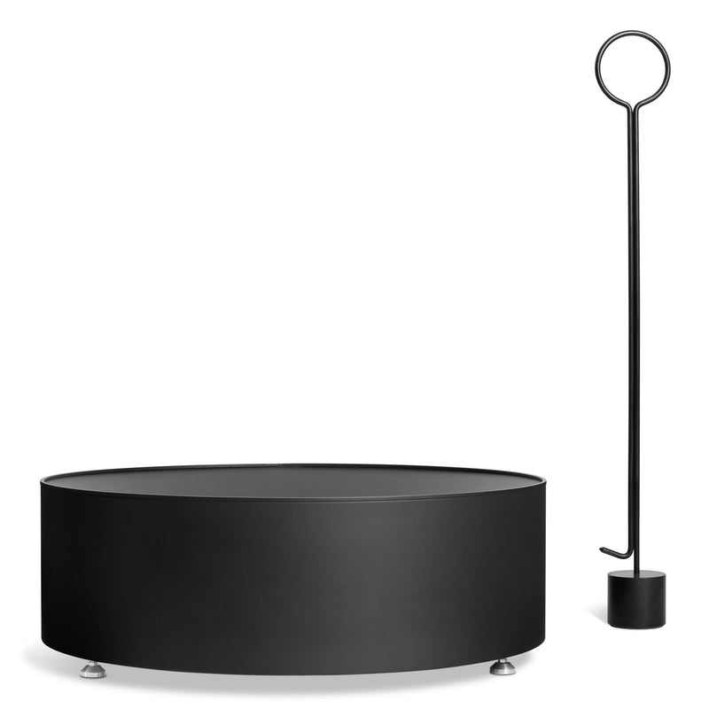Smokey Fire Pit in Black - Angle 2