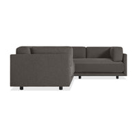 Sunday L Sectional Sofa in Kelso Charcoal - Angle 5