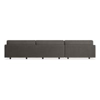 Sunday Sofa with Chaise in Kelso Charcoal - Angle 7