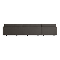 Sunday L Sectional Sofa in Kelso Charcoal - Angle 7
