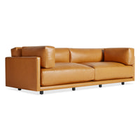 Sunday 102&quot; Sofa in Canyon Leather - Angle 3