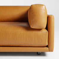 Sunday 102&quot; Sofa in Canyon Leather - Angle 8