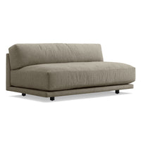 Sunday 65&quot; Armless Sofa in Sanford Black - Angle 2