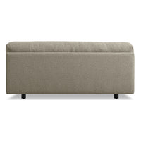 Sunday 65&quot; Armless Sofa in Sanford Black - Angle 5