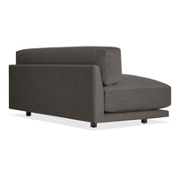 Sunday 65" Armless Sofa in Kelso Charcoal - Angle 5