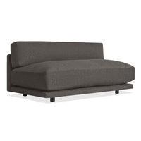 Sunday 65" Armless Sofa in Kelso Charcoal - Angle 2